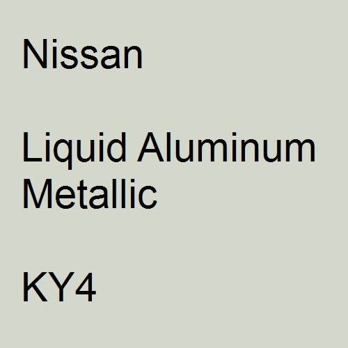 Nissan, Liquid Aluminum Metallic, KY4.